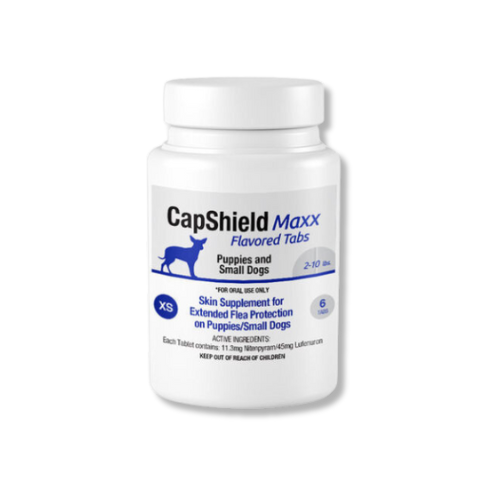 Capshield Maxx Beef Flavored Flea Tablets for Dogs 6ct 2-10lb