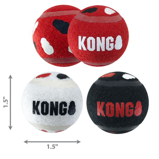 Kong Dog Toy Signature Sport Balls 3pk eXtra Small