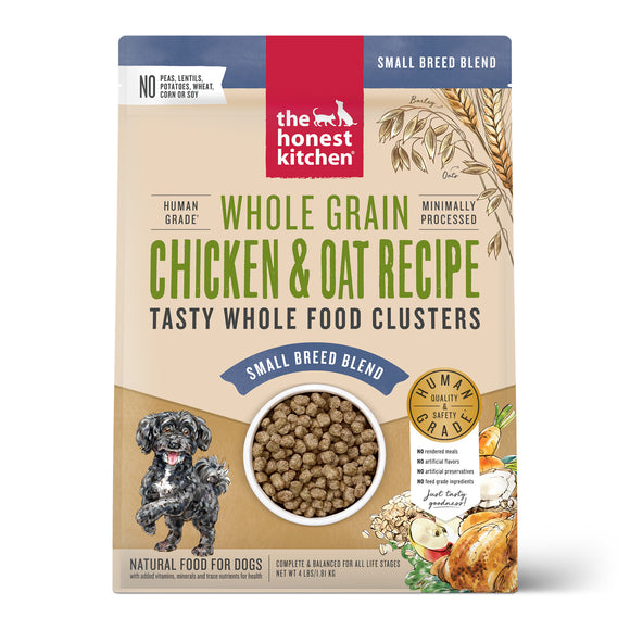 The Honest Kitchen Whole Food Clusters Small Breed Whole Grain Chicken Dry Dog Food 4lb