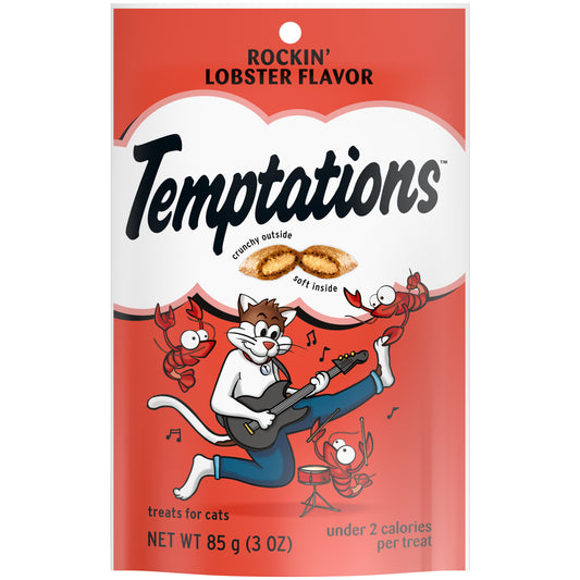 Temptations Classic Crunchy and Soft Cat Treats Rockin' Lobster Flavor, 3 oz. Pouch