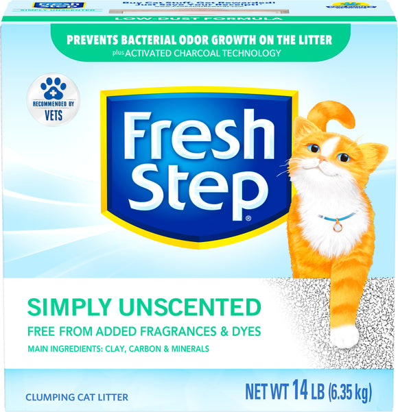 Fresh Step Simply Unscented Cat Litter 14lb