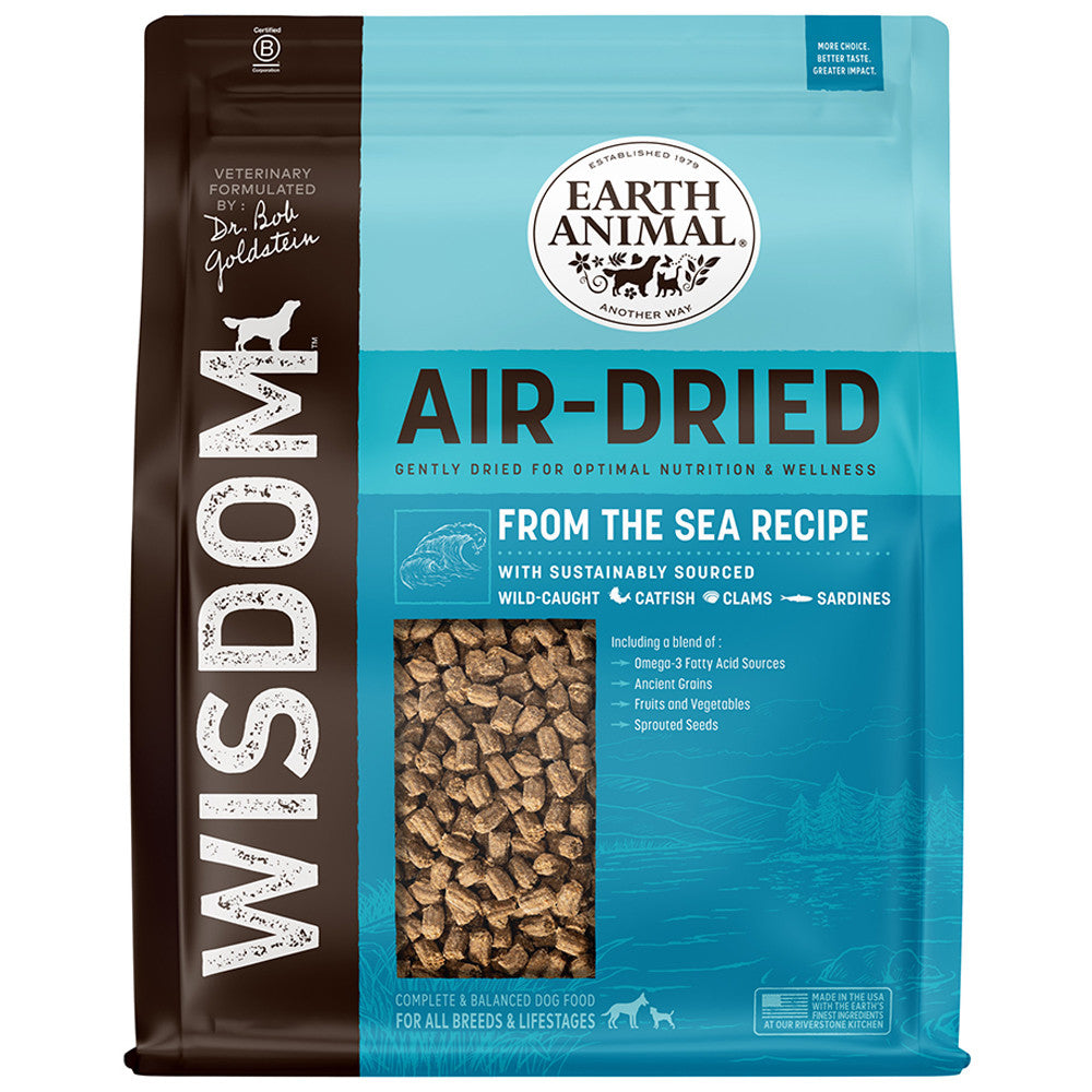 Earth Animal Dr. Bob Goldstein’s Wisdom Air-Dried From The Sea Recipe Dog Food 8lb