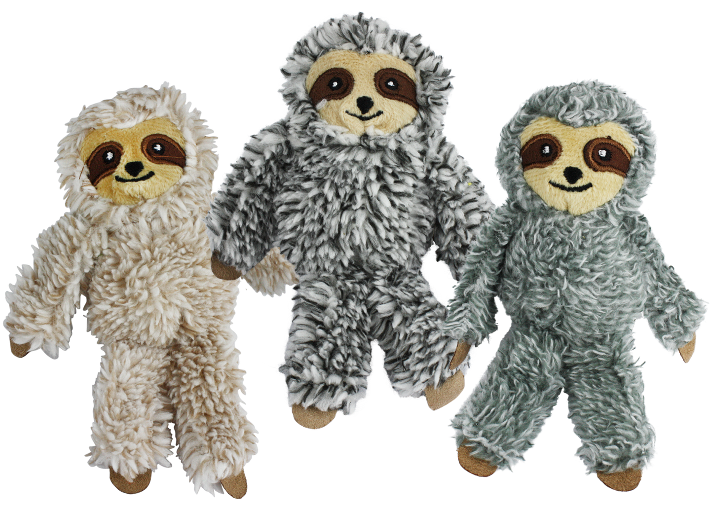 Multipet Cat Plush Toy Sloth 5in Assorted