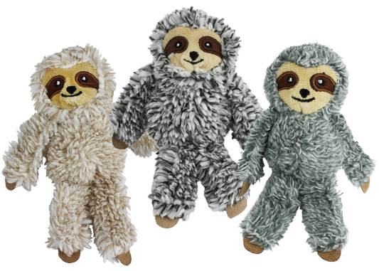 Multipet Cat Plush Toy Sloth 5in Assorted