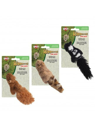 Spot Ethical Pet Cat Toy Skinneeez Forest Creatures For Cats Assorted