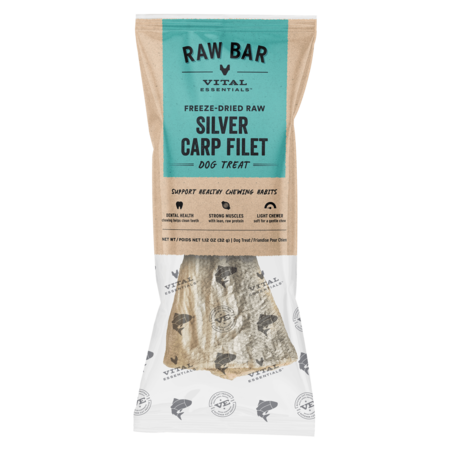 Vital Essentials RAW BAR Freeze-Dried Raw Silver Carp Dog Snacks 1.1 oz
