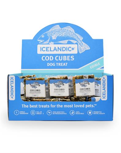 Icelandic+ Large Cod Skin Cube Dog Fish Treat Single