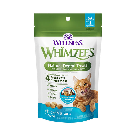 Whimzees Chicken & Tuna Flavor Natural Cat Dental Treats 4.5oz