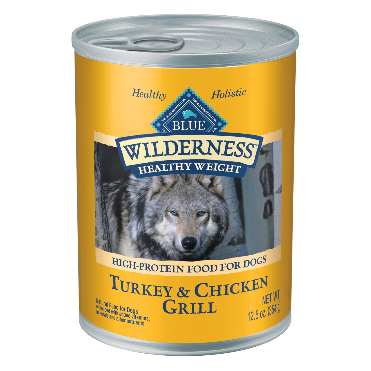 Blue Buffalo Wilderness Healthy Weight Turkey & Chicken Grill Wet Dog Food, 12.5 Oz
