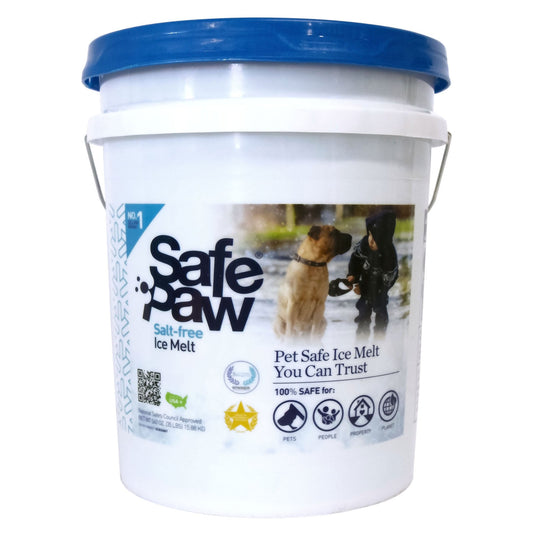 Safe Paw Pet Friendly Concrete Safe Salt Free Ice Melt Pellets, 35lb