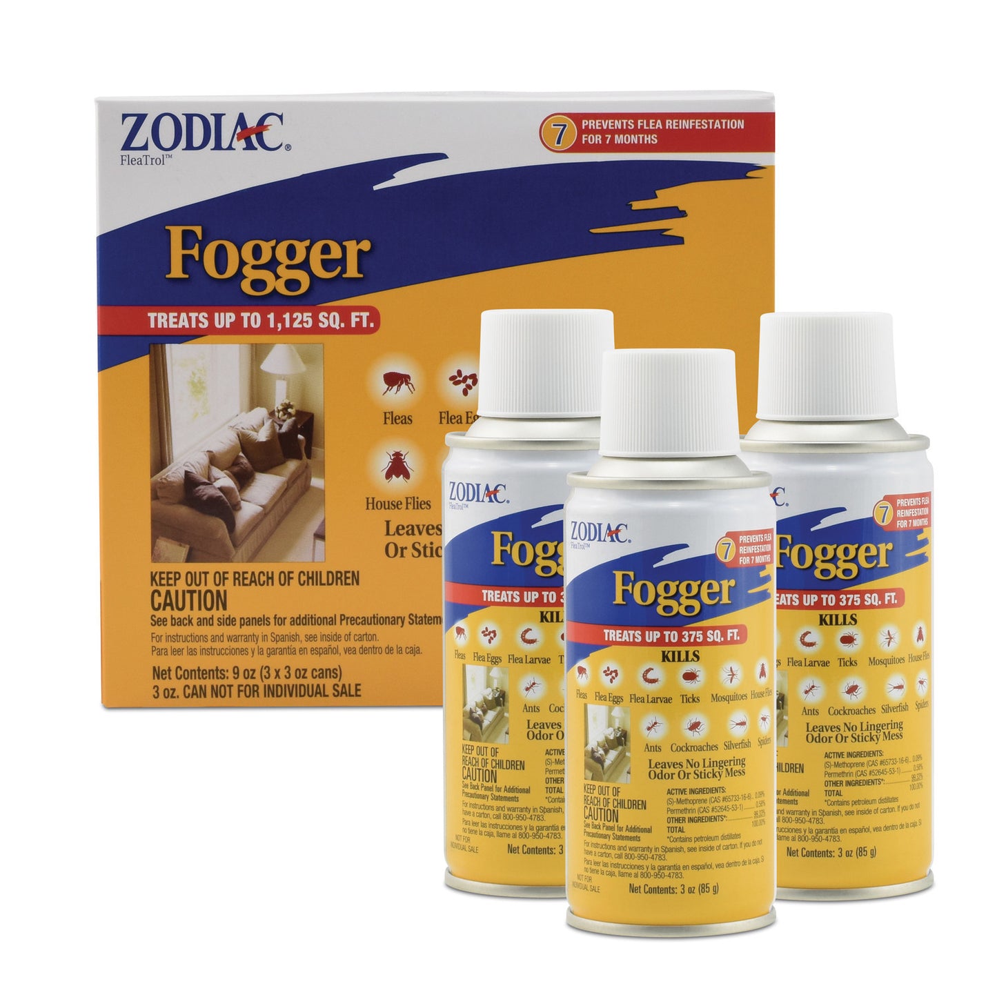 Zodiac Fogger 3oz cans, 3pk