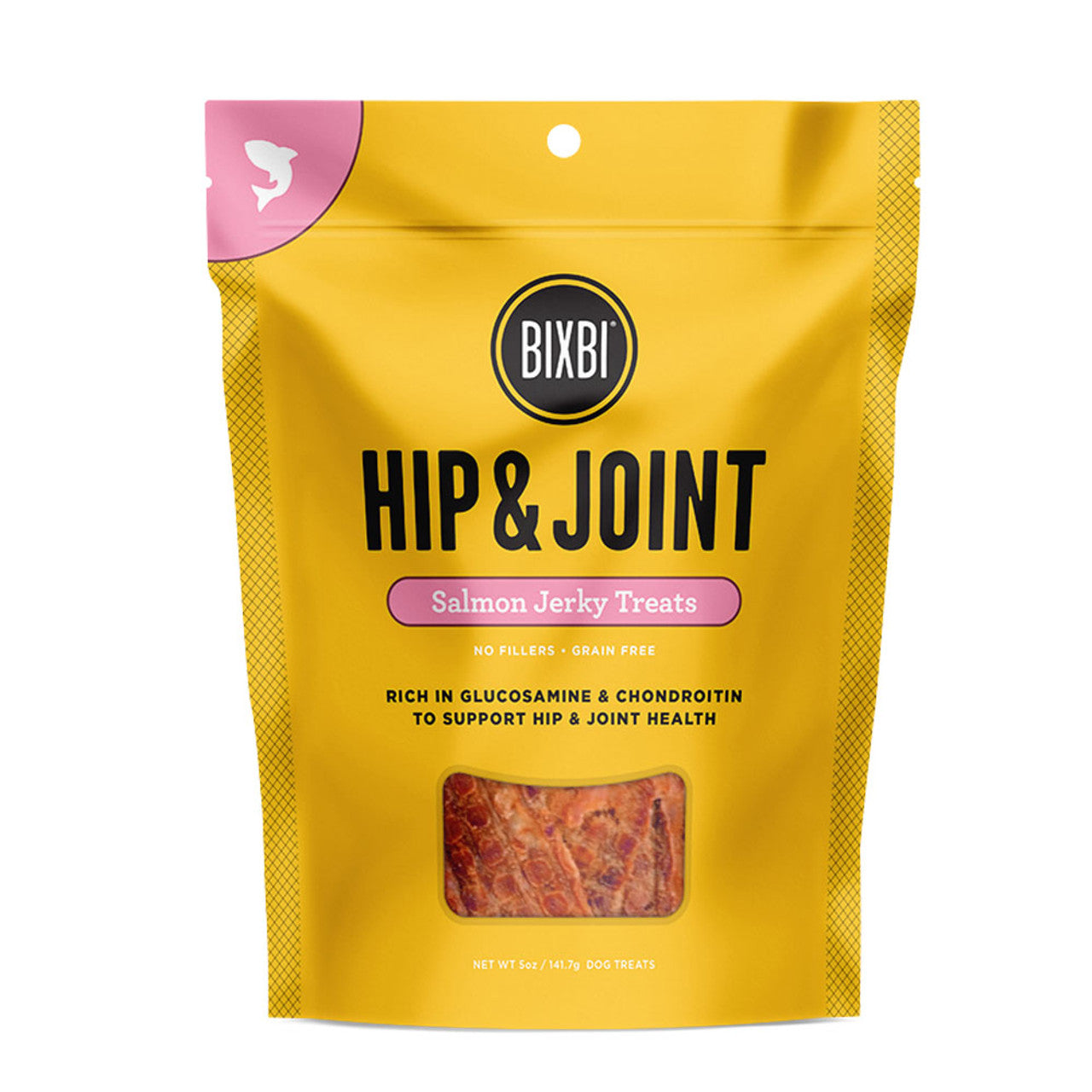 Bixbi Hip & Joint Salmon Jerky Dog Treats 4oz