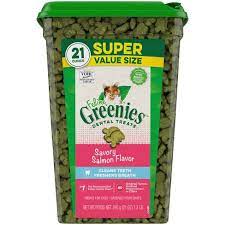 Feline Greenies Dental Treats Savory Salmon 21oz