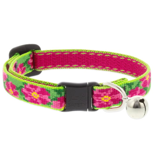 Lupine Pet Cat 1/2 In Wide 8-12 In Breakaway Safety Collar With Bell Original Designs Petunias