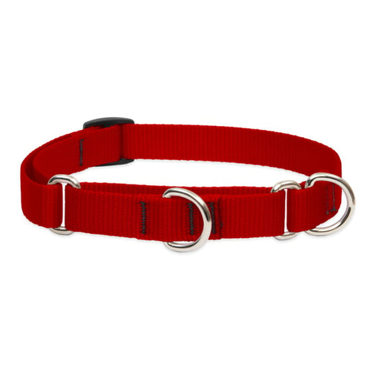 Lupine Pet Dog 3/4 In Wide 14-20 In Martingale Collar Basic Red