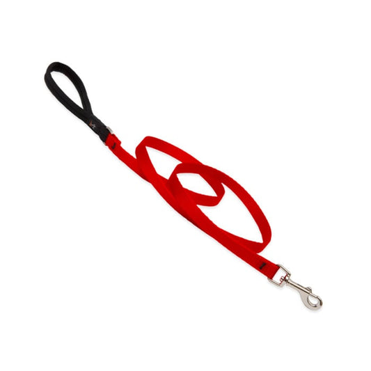 Lupine Pet Dog 6 Ft Long 3/4 In Leash Basics Red