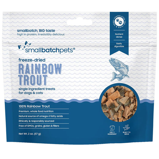 Smallbatch Freeze Dried Rainbow Trout Dog & Cat Treats 2oz