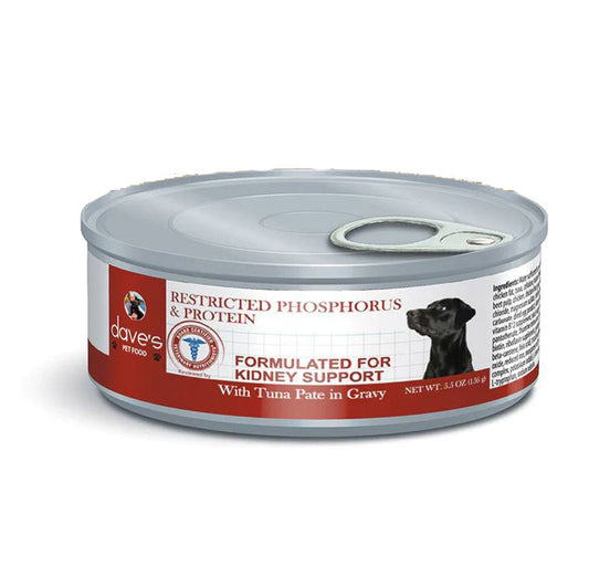 Dave's Restricted Phosphorus & Protein Tuna Pate Wet Dog Food 5.5 oz. Can