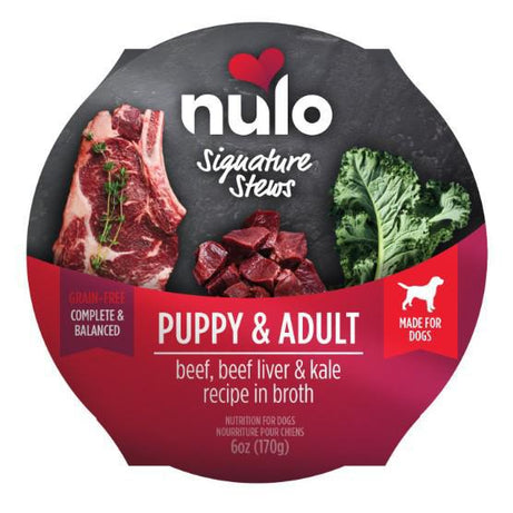 Nulo Signature Stew Puppy & Adult Dog Food Beef, Beef Liver & Kale 6oz