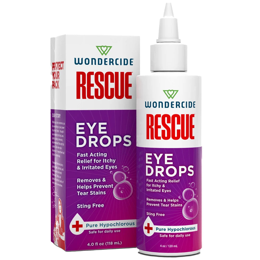 Wondercide Rescue Eye Drops with Pure Hypochlorous for Dogs and Cats 4 oz