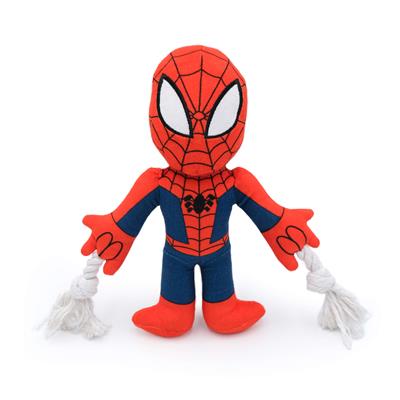 Zippy Paws Plush Dog Toy Marvel Rope Plush - Spider-Man