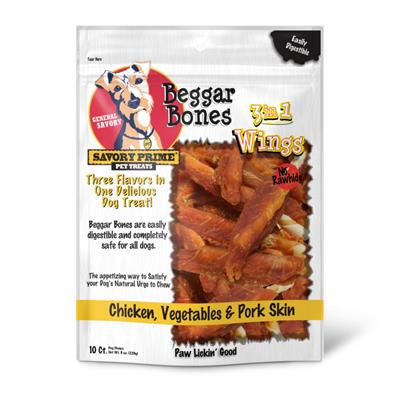 Savory Prime Beggar Bones 3in1 Wings 10ct