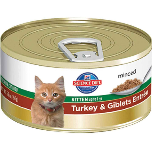 Hills Science Diet Cat Kitten Savory Turkey 5.5oz