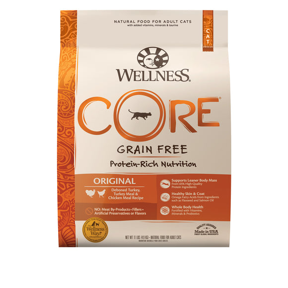 Wellness CORE Grain-Free Original Formula Dry Cat Food 11lb Bag