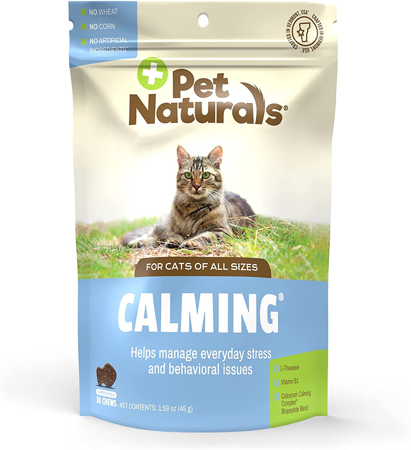 Pet Naturals Calming Chews for Cats, 30 Ct