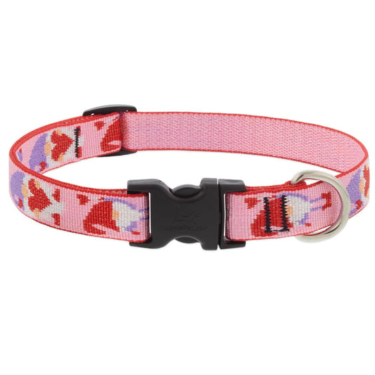 Lupine Pet Dog 3/4 In Wide 13-22 In Adjustible Collar Holiday Designs Lovable Gnomes