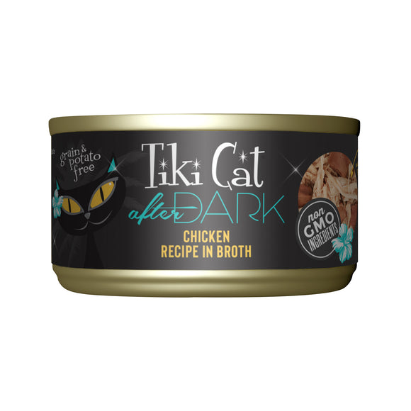 Tiki Cat After Dark Wet Cat Food Chicken 2.8oz Can