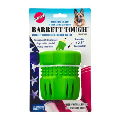 Spot Barrett Tough Tennis Jumble Dog Toy Green, Green Large