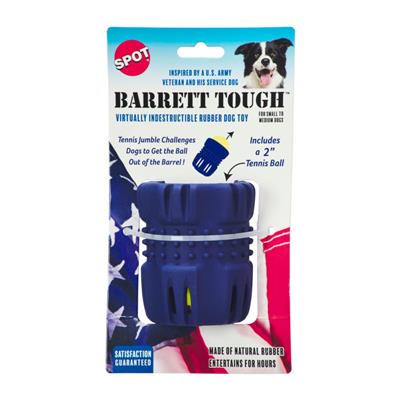 Spot Barrett Tough Tennis Jumble Dog Toy Blue, Blue Small