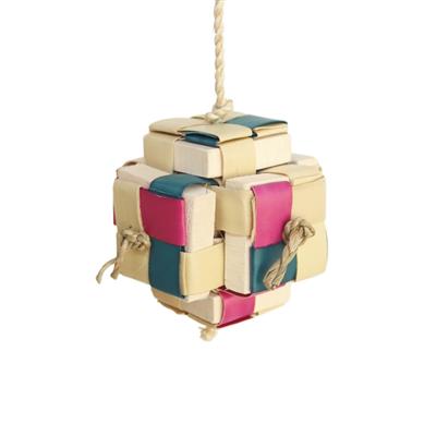 A&E Cages Happy Beaks Pixel Cube Medium Bird Toy