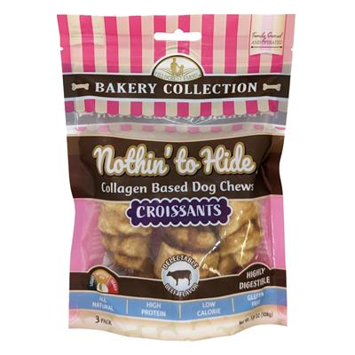 Fieldcrest Farms Nothin' To Hide Bakery Collection Dog Treat Croissant, Beef 3in 3pk
