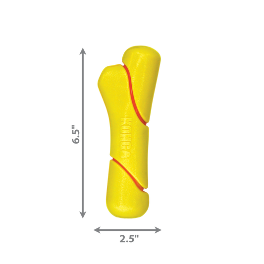 Kong Dog Toy Squeezz Tennis Stick Medium