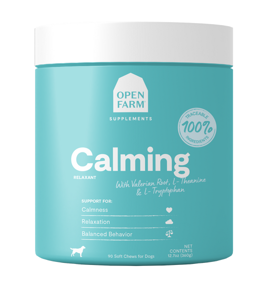 Open Farm Calming Supplements For Dogs 12.7oz Canister