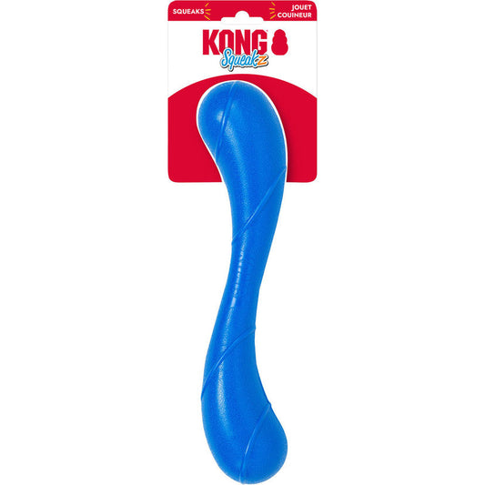 Kong Squeakz Stick Dog Toy Blue Medium