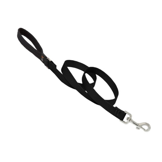 Lupine Pet Dog 4 Ft Long 3/4 In Leash Basics Black