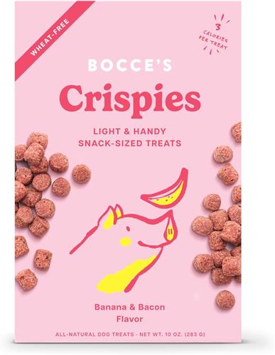 Bocces Dog Treat Crispies Bacon And Banana 10oz