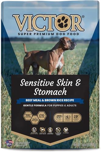 Victor Dog Food Sensitive Skin & Stomach Beef & Brown Rice 5lb