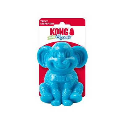 Kong Rewards Zoolooz Elephant Dog Toy Medium Blue