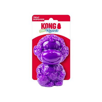 Kong Rewards Zoolooz Monkey Dog Toy Medium Purple