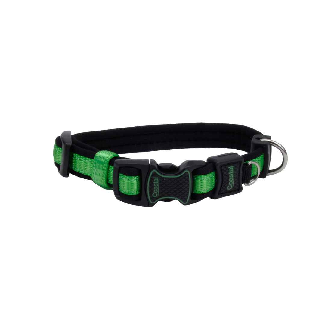 Coastal Inspire Adjustable Dog Collar, Inspire Green, Large - 1in x 18-26in