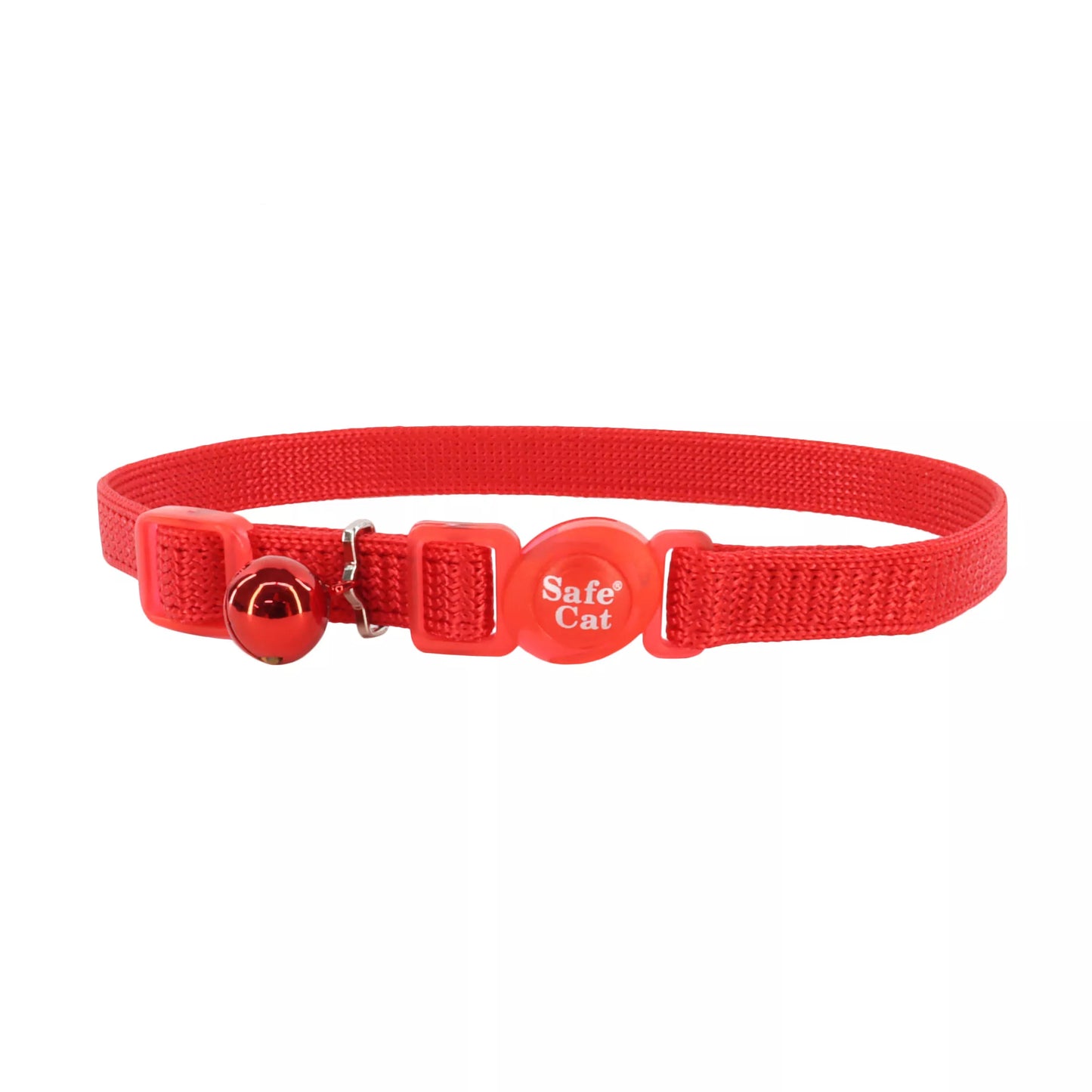Coastal Safe Cat 3/8in Wide 8-12in Breakaway Collar Red