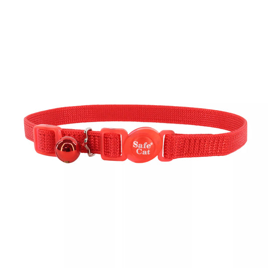 Coastal Safe Cat 3/8in Wide 8-12in Breakaway Collar Red
