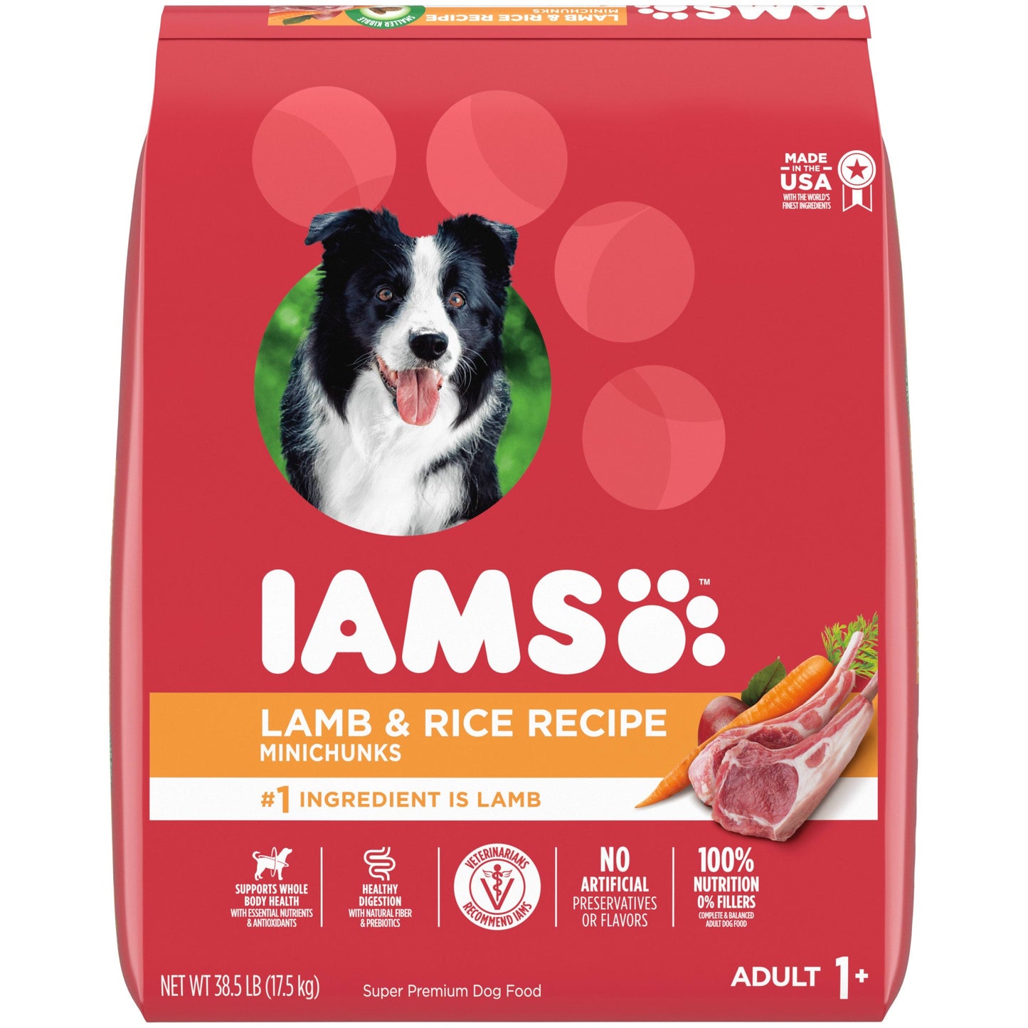 Iams 30lbs ProActive Health Dry Dog Food for All Dogs - Lamb & Rice