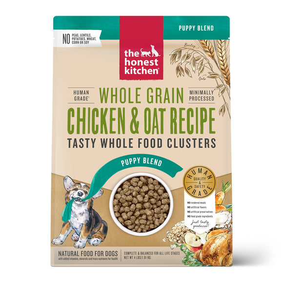 The Honest Kitchen Whole Food Clusters Puppy Whole Grain Chicken Dry Dog Food 4lb