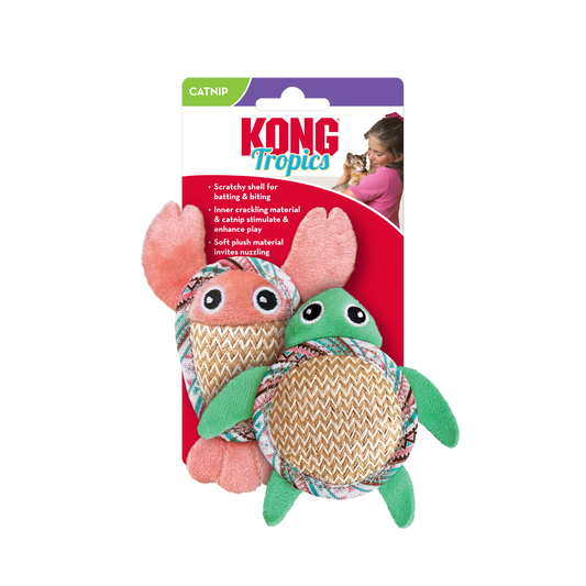 Kong Cat Toy Tropics Pals 2-pk Assorted
