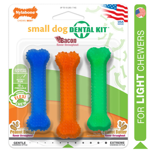 Nylabone FlexiChew Dog Dental Pack Variety X-Small/Petite